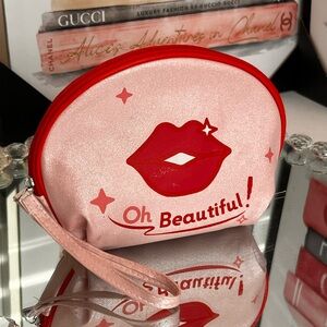 Oh Beautiful Pink and red Cosmetic Bag